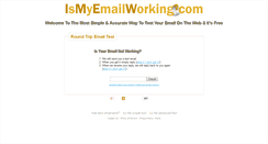 Desktop Screenshot of ismyemailworking.com